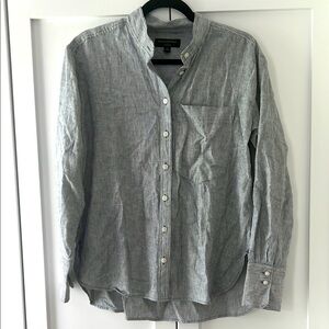 Banana Republic Linen Blend Striped Shirt
